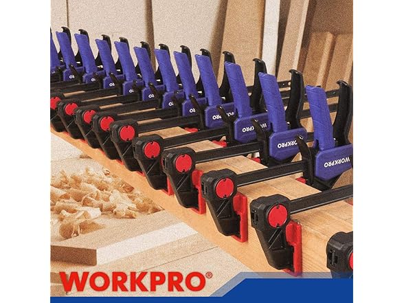 WORKPRO Bar Clamps for Woodworking Blue