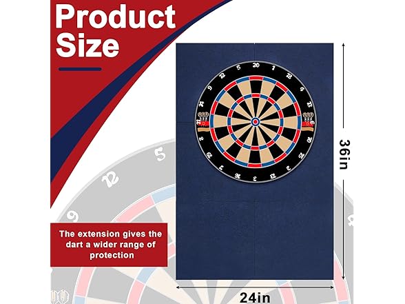 Windkream Extended Length Dart Board 