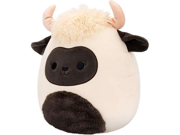 Squishmallows Original 12in Venus The Blacknose Sheep with Fuzzy Black Belly