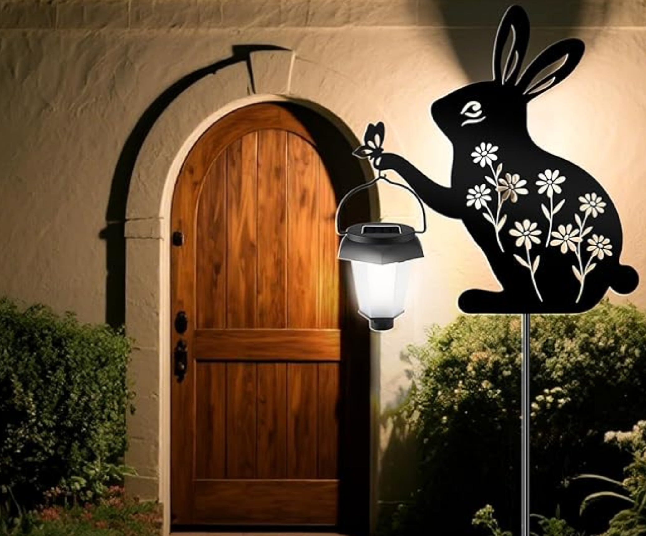 Hakol Bunny Solar Hanging Light – Outdoor Black w Light - Gallery 6