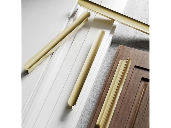 Cobbe Elite 10 Pack Luxurious Brushed Gold Cabinet Pulls