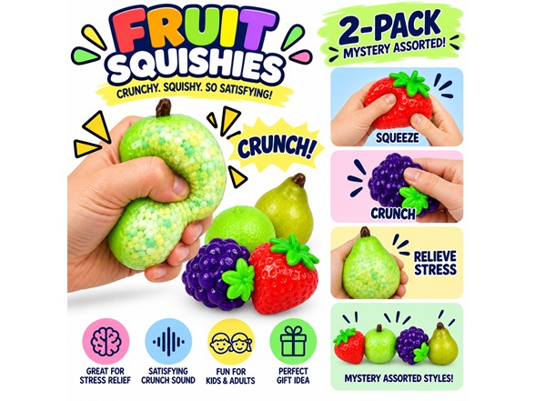 Fruit Crunch Squishy 2-Pk
