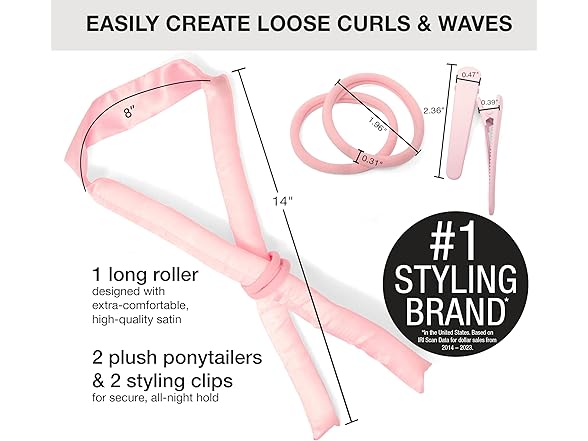 Conair Satin Heatless Curls Set