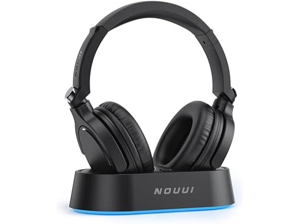 NOUUI Wireless Headphones for TV Watching