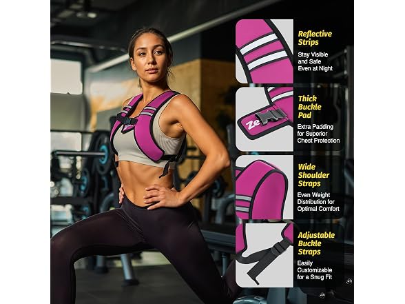 Zelus Pink Weighted Vest 10lb