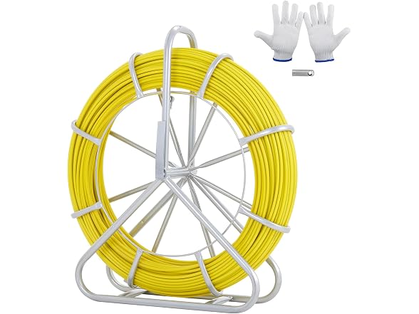Fish Tape Fiberglass, 656 ft, 1/4 inch, Duct