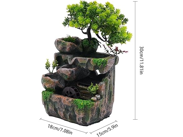 Tabletop Fountain Indoor Waterfall