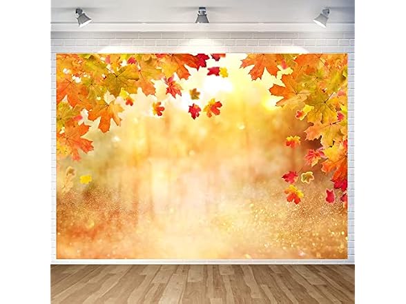 INFRISE 7x5ft Autumn Maple Leaf