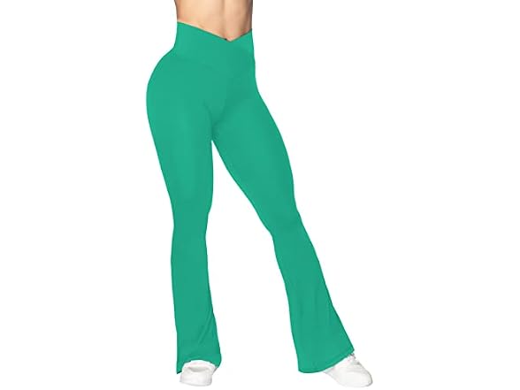 Sunzel Flare Leggings 32in M Golf Green