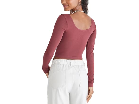 Aeropostale Seamless Wear 3-way V-neck Tiny Top