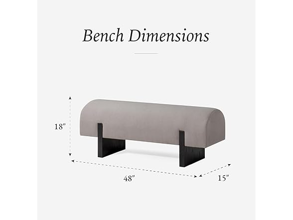 Maven Lane Juno Upholstered Bench