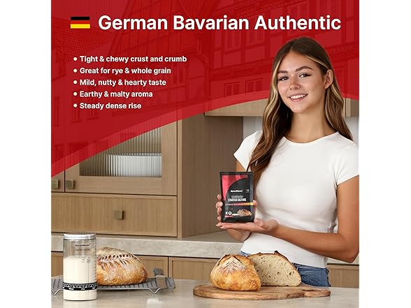2Pk Premium Sourdough Starter- German Bavarian