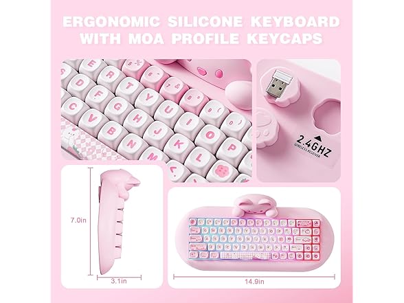 YUNZII C68 Wireless Mechanical Gaming Keyboard