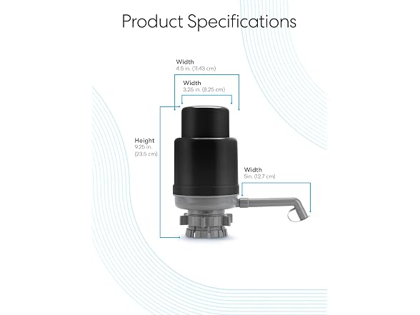 Brio Universal Water Bottle Pump | Manual Water Pu
