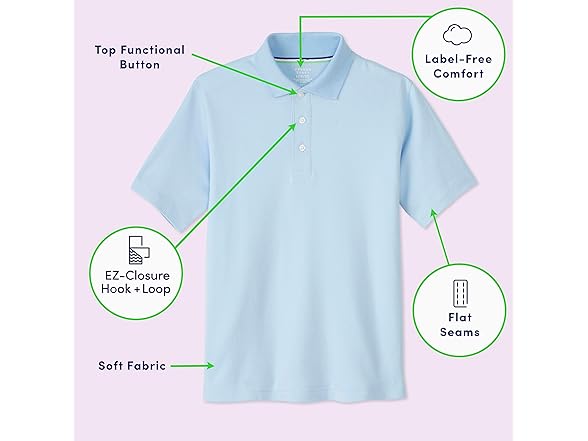 French Toast Adaptive Polo (6-7)