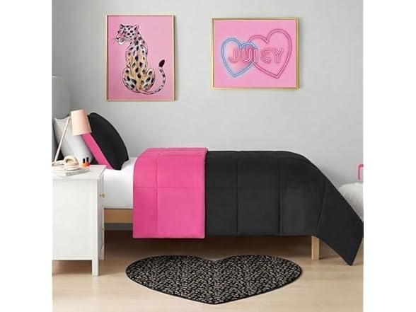 Juicy Couture Metallic Leopard Foil Print Area Rug