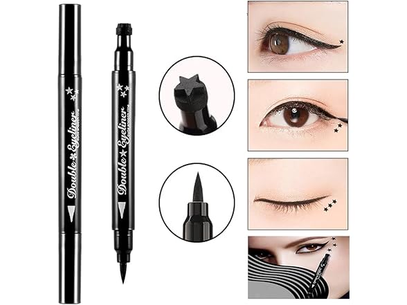 Pinkiou 2 in 1 Double-headed Liquid Eyeliner