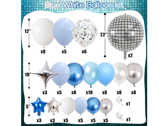 80s Disco Party Balloon Garland Kit