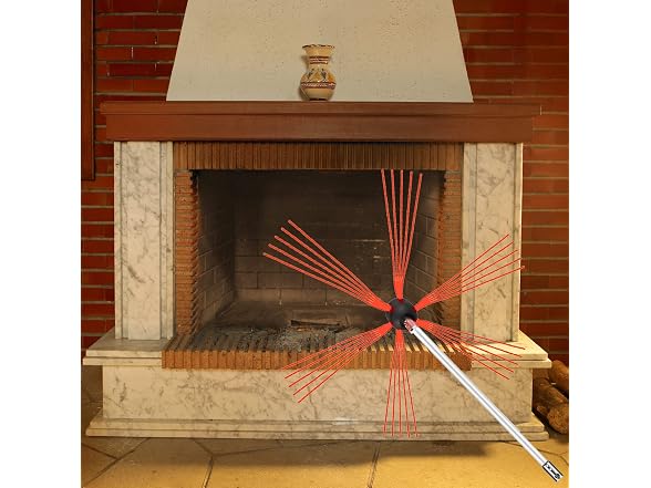 Chimney Sweep Kit 20FT Length, Chimney Brush Kit