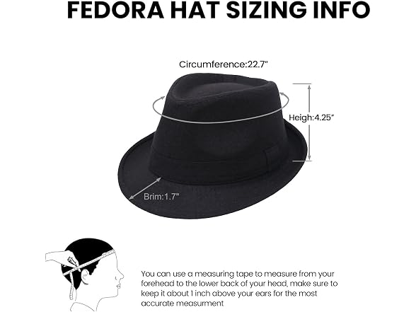 Simplicity Men (OS) Timelessly Classic Hats Fedora