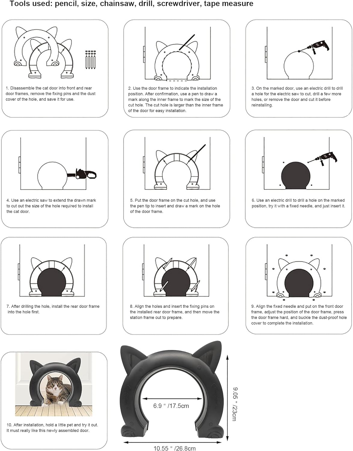 Cat Interior Door Pass Through Opening - Gallery 18