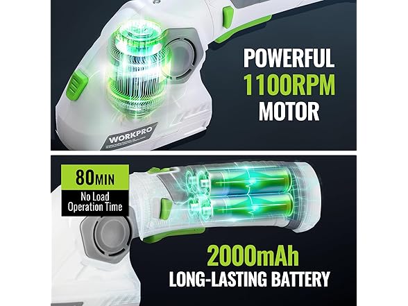 WORKPRO 7.2V 2 in 1 Grass Shear Trimmer