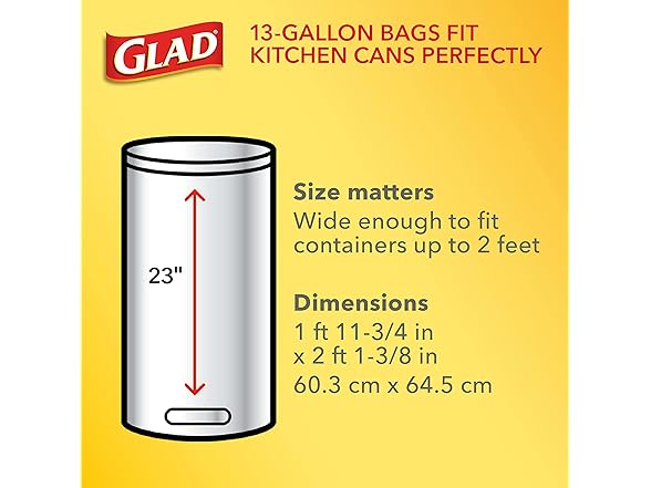 Glad Food Storage Glad ForceFlexPlus Tall Kitchen Dra