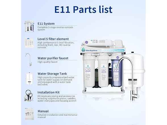 5-Stage RO Water Filter System w/ Faucet - Gallery 6