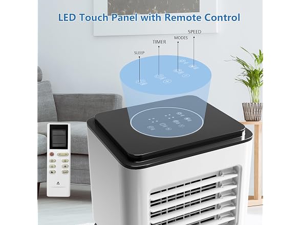 GarveeLife 8,000 BTU Portable AC Cools 350 Sq.Ft
