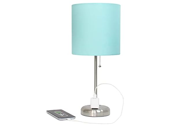 Two Pack Brushed Steel Stick Table Desk Lamp