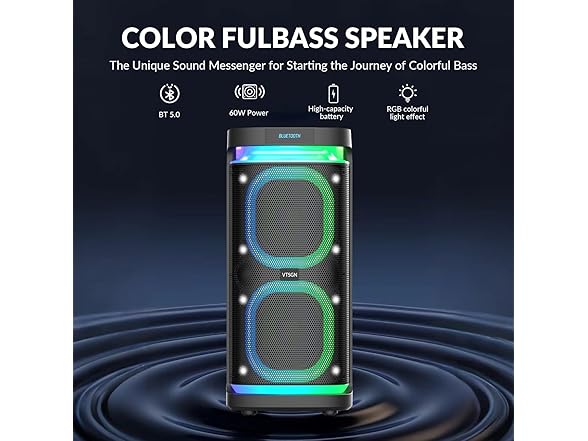 VTSGN Big Partybox Bluetooth Karaoke Machine