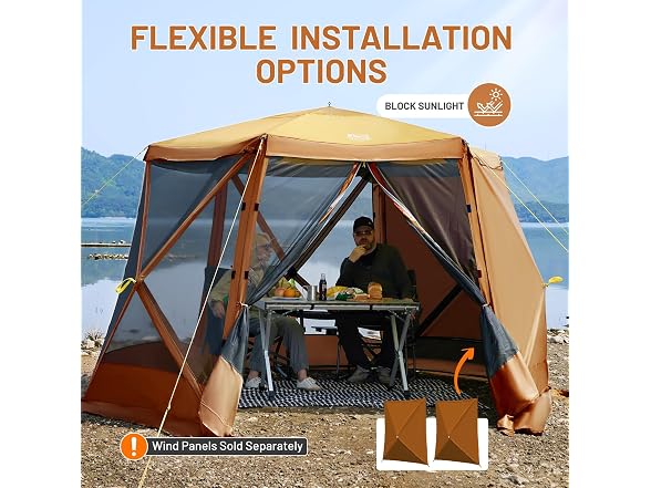 Timber Ridge Orange Pop Up Canopy Tent