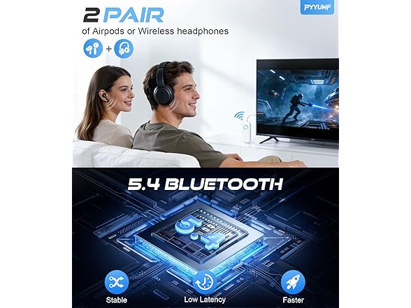 PYYUWF Bluetooth 5.4 Transmitter Receiver