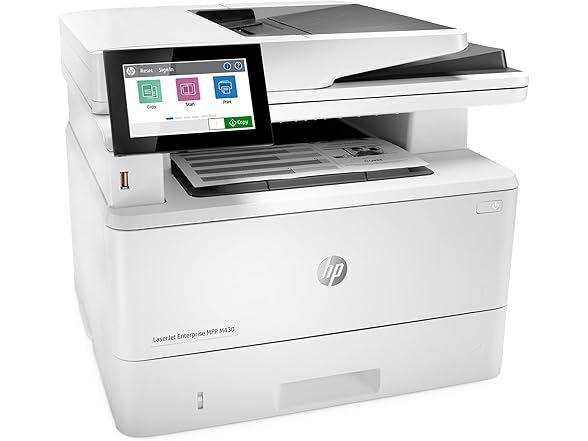 HP LaserJet Enterprise MFP M430f Monochrome All-in-One Printer with Built-in Ethernet & 2-Sided Printing (3PZ55A),White, Large (Open Box)