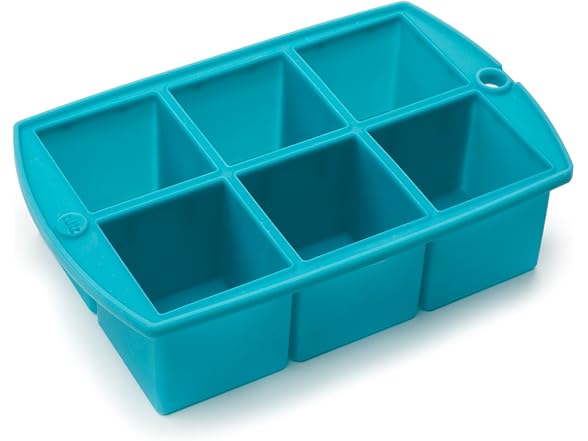 Tulz Mega Ice Block Tray, Silicone, Teal