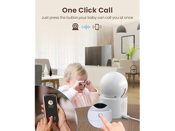 (2 Pack) Mysight 360° Pan/Tilt Security Camera | 2.4/5GHz