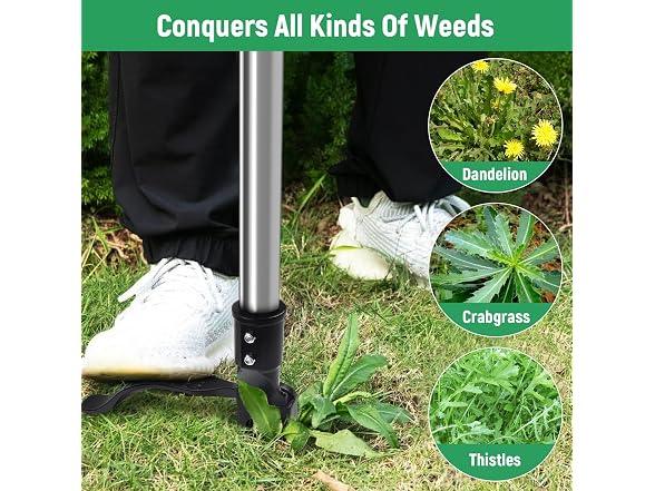 GOXAWEE Stand-up Weed Puller Tool