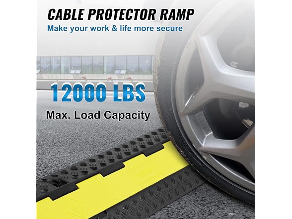 5-Piece Rubber Cable Guard, Dual Channel, 12000