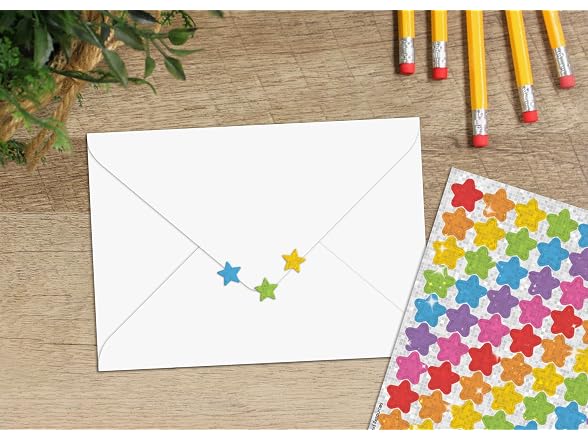 Teacher Created Resources Colorful Stars Sparkle Mini Stickers