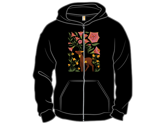Deer and Flowers