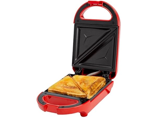 $9.99, Was $22.99, 56% Off! Tasty Mini Sandwich Maker Red dealfomo