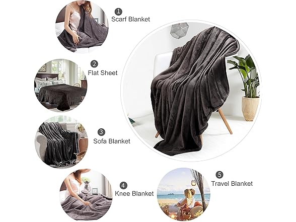 Reafort Fleece All Season Throw - VARIES