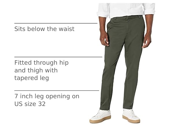 Amazon Essentials Men Slim-fit Flat-front Pant