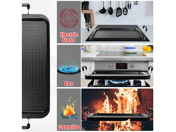 Vayepro Double Burner Griddle Pan