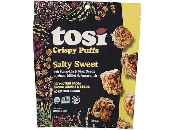 Tosi, Organic Salty Sweet Nut-Free Puffs
