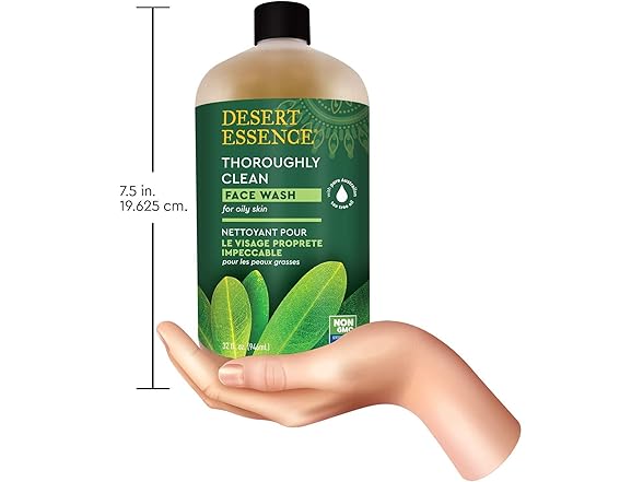 Desert Essence Face Wash Thrghly Clean Refill