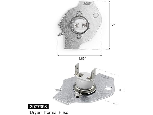 3977393 Dryer Thermal Fuse 12pk