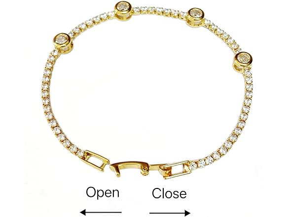 Generic Women's Tennis Bracelets 14K gold