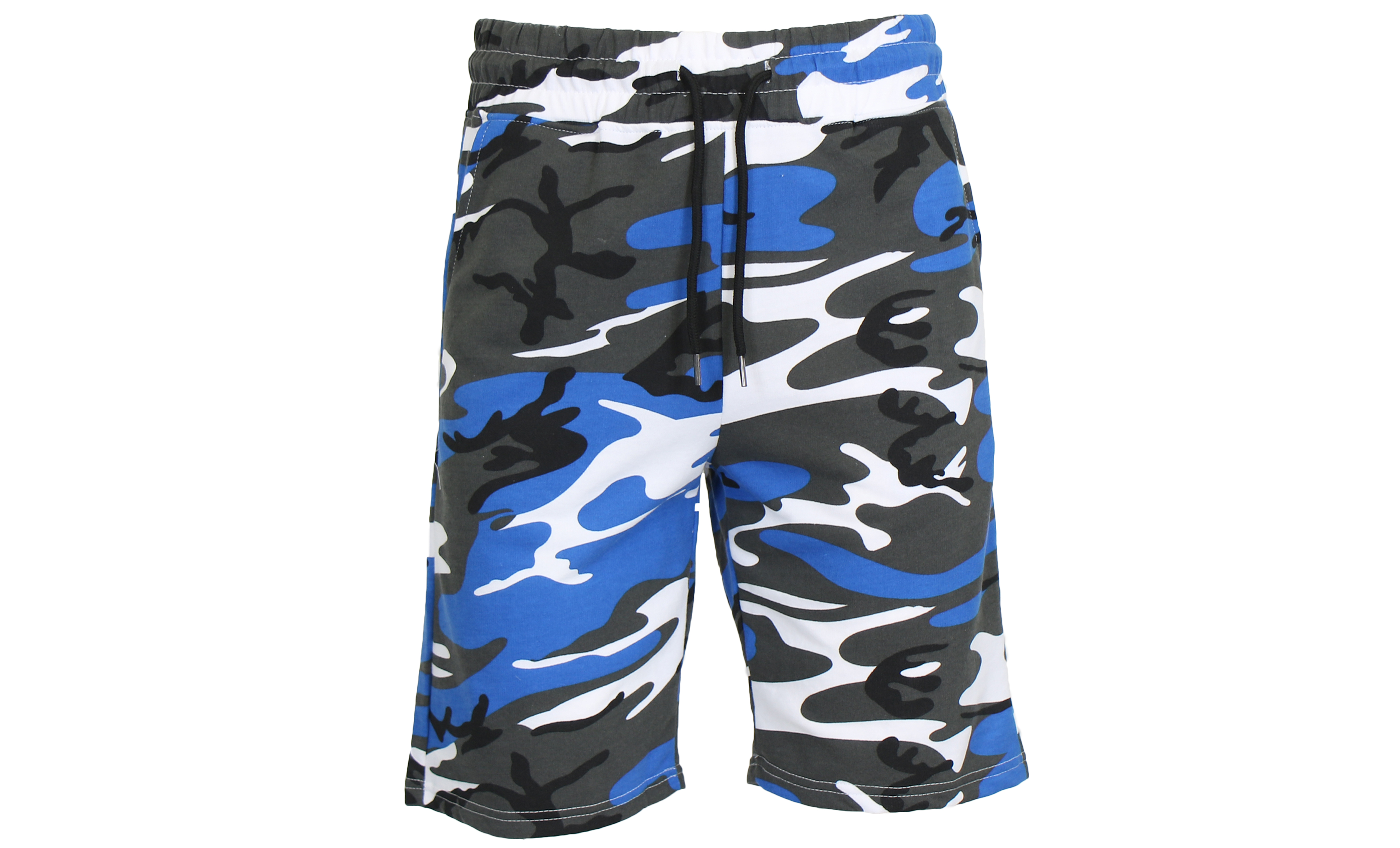 1 & 3Pk Womens French Terry Camo Shorts - Gallery 22