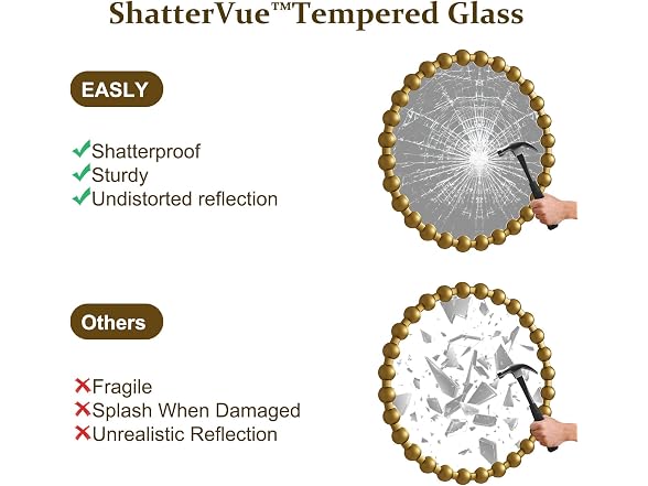 Easly Round Mirror for Wall